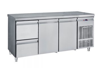 Ψυγείο Πάγκος Συντήρηση Με 1 Συρταριέρα Και 2 Πόρτες GN 185X70