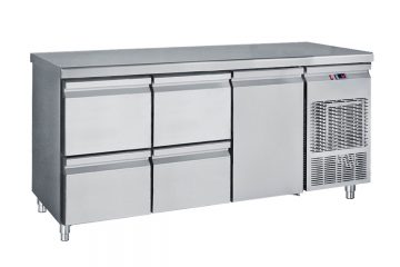 Ψυγείο Πάγκος Συντήρηση Με 2 Συρταριέρες Και 1 Πόρτα GN 185X70