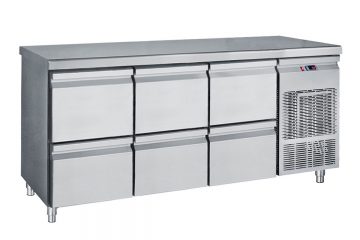 Ψυγείο Πάγκος Συντήρηση Με 6 Συρτάρια 185X70