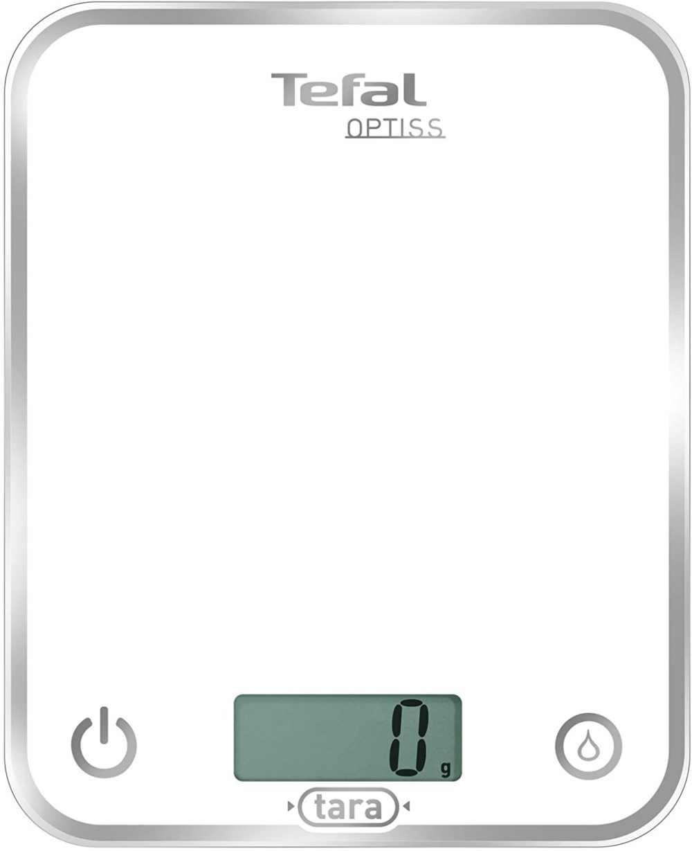 Tefal BC5000 Optiss Glass Ηλεκτρονική Ζυγαριά Κουζίνας Λευκή