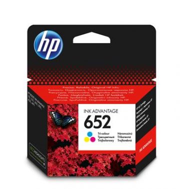 HP 652 Tri-color Original Ink Advantage Cartridge Cyan