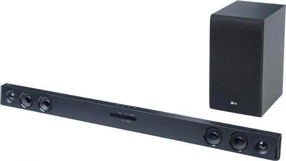 LG SJ3 Soundbar 300W 2.1 με Ασύρματο Subwoofer και Τηλεχειριστήριο Μαύρο