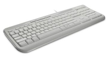 Microsoft Wired 600 keyboard USB White