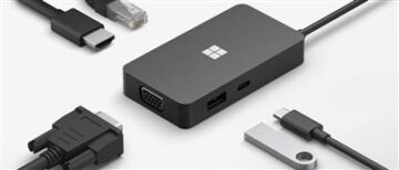 Microsoft USB-C Travel Hub USB 3.2 Gen 2 (3.1 Gen 2) Type-A Black