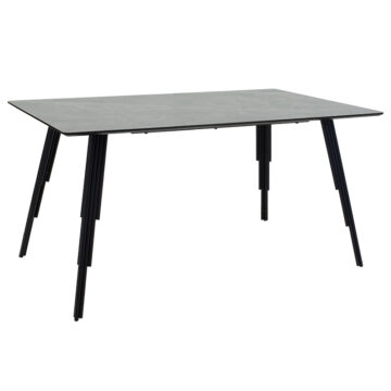 Τραπέζι Lifo MDF ανθρακί cement-μαύρο 140x80x75εκ