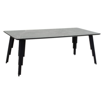 Τραπέζι σαλονιού Lifo MDF ανθρακί cement-μαύρο 120x60x45εκ