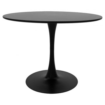 Τραπέζι Balou MDF μαύρο Φ100x75εκ