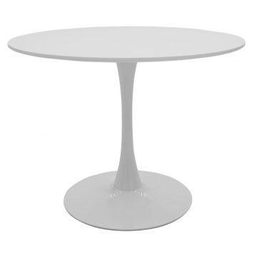Τραπέζι Balou MDF λευκό Φ100x75εκ