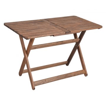 Τραπέζι Retto μασίφ ξύλο οξιάς καρυδί εμποτισμού 120x75x71εκ
