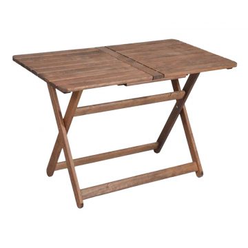 Τραπέζι Retto μασίφ ξύλο οξιάς καρυδί εμποτισμού 140x80x71εκ