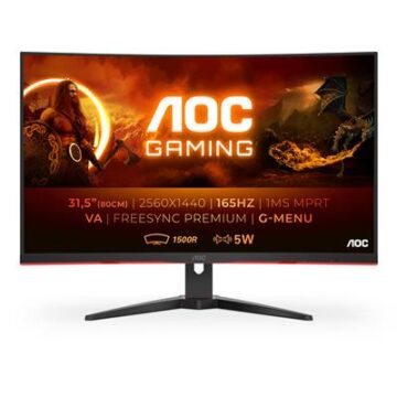 AOC Gaming CQ32G2SE/BK LED display 80 cm (31.5") 2560 x 1440 pixels 2K Ultra HD Black