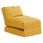 Πολυθρόνα πουφ-κρεβάτι Dreamy αδιάβροχο κίτρινο