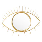 Καθρέπτης Eye χρυσό 46x2x26εκ
