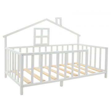 Παιδικό κρεβάτι Amias ξύλο πεύκου λευκό 90x190εκ