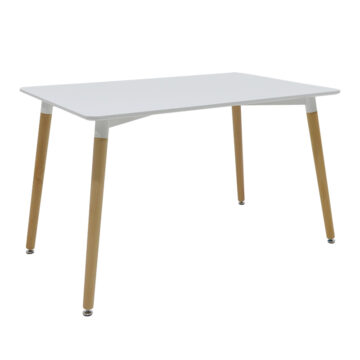 Τραπέζι Natali επιφάνεια MDF λευκό 150x80x75εκ