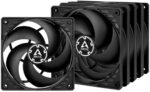 Arctic P12 PWM PST Case Fan - 120mm case fan with PWM control and PST cable - Pack of 5pcs