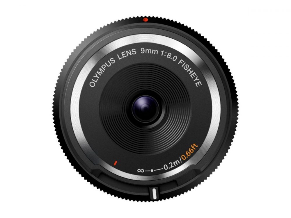 Olympus 9mm 1:8.0 FISHEYE BLACK BODY CAP LENS (BCL-0980) Lense Micro FT