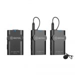 BOYA BY-WM4 pro-K2 wireless mic 2.4G Wireless Mic System 1+2 (2 transmitters