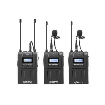 BOYA BY-WM8 pro-K2 wireless mic UHF Wireless mic 1+2 (2 transmitters