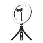 Streamplify Light 10 Streaming Ring Light - Black - 26cm & tripod - selfie stick