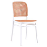 Καρέκλα Juniper με UV protection PP μπεζ-λευκό 51x40.5x86.5εκ.