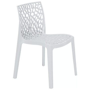 Καρέκλα Hush με UV protection PP λευκό 50.5x54x79.5εκ.