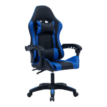 Καρέκλα γραφείου gaming William PU μαύρο-μπλε