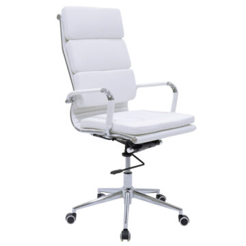 Καρέκλα γραφείου διευθυντή Tokyo λευκό pu 55.5x52x108εκ