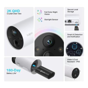Tp-Link Smart Wire-Free Security Camera (Tapo C420)