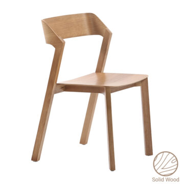 Καρέκλα Danas φυσικό ξύλο οξιάς- εκρού μαξιλάρι 49x52x78εκ
