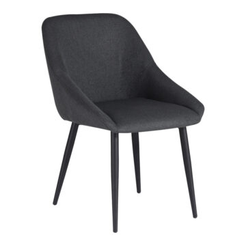 Καρέκλα Putos ανθρακί ύφασμα-πόδι μαύρο μέταλλο 56x63.5x82εκ