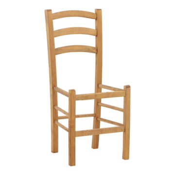 Καρέκλα καφενείου Marf μασίφ ξύλο οξιάς λούστρο καρυδί 41x42x92εκ
