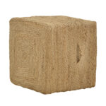 Σκαμπό Tresa Inart φυσικό 100% γιούτα 40x40x40εκ