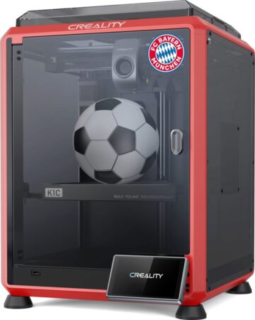 CREALITY K1C Red 3D Printer High Speed FDM Enclosed 600 mm/s silent fans