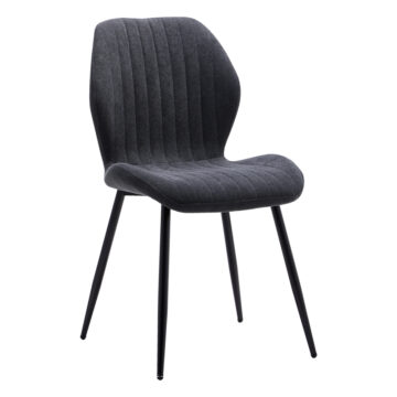 Καρέκλα Fersity ύφασμα ανθρακί-πόδι μέταλλο μαύρο 48x56.5x85.5εκ