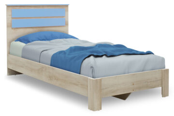 Κρεβάτι παιδικό Looney σε χρώμα castillo-μπλε 100x200εκ