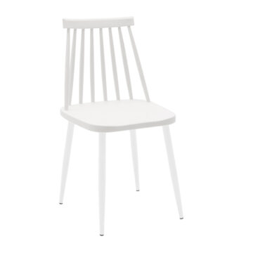 Καρέκλα Aurora pp λευκό-πόδι λευκό 42x46x79εκ