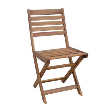 Καρέκλα Fatel πτυσσόμενη ξύλο ακακίας φυσικό 40x53x82εκ