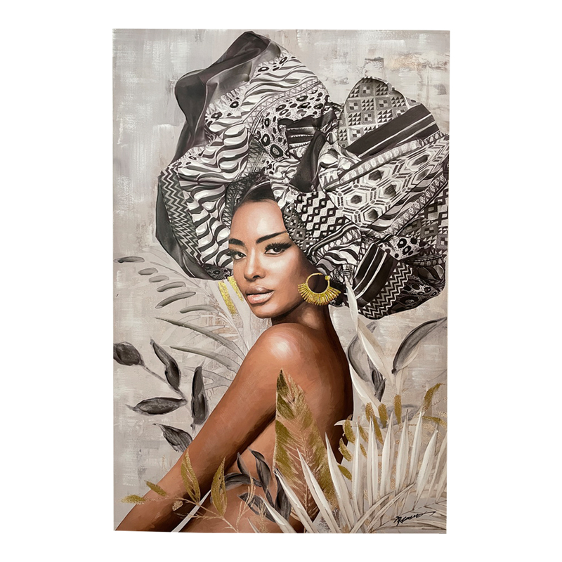 301-000019 Πίνακας σε καμβά Jewler I Inart 80x3x120εκ