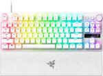 Razer HUNTSMAN V3 PRO TENKEYLESS WHITE ANALOG - Optical Gaming Keyboard - Rapid Trigger - US Layout