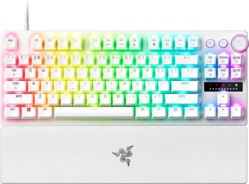 Razer HUNTSMAN V3 PRO TENKEYLESS WHITE ANALOG - Optical Gaming Keyboard - Rapid Trigger - US Layout