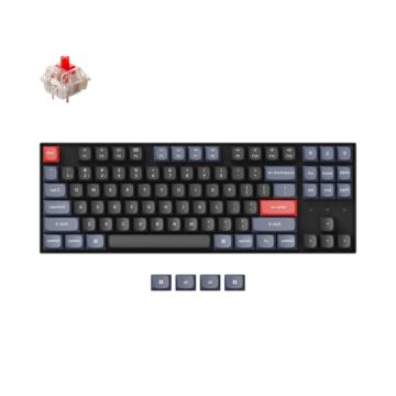 Keychron K8 Pro (K8P-H1) QMK/VIA Wireless Mechanical Keyboard - Red Switch - (Hot Swappable) US Lay