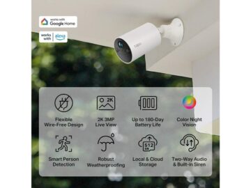 Tp-Link Smart Wire-Free Indoor/Outdoor Security Camera (Tapo C410)