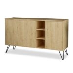 Μπουφές Clara χρώμα light oak 142x35.5x83εκ