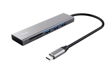 HUB USB-C TRUST HALYX & CARDREADER 24191