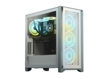 CORSAIR Mid Tower ATX Case 4000D AIRFLOW Tempered Glass - White