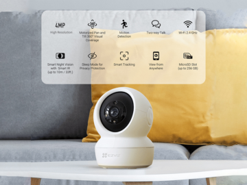 Ezviz H6c Pan/Tilt Smart Home Camera 2K+