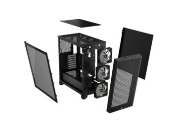 Corsair Mid Tower ATX Case 3000D RGB Airflow Windowed Tempered Glass - Black - CC-9011255-WW