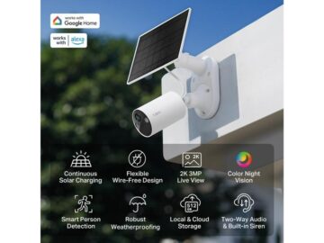 Tp-Link Smart Wire-Free Security Camera and Solar Panel (Tapo C410 KIT)