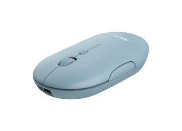 MOUSE WRLS TRUST PUCK RCHRG BLUE 24126